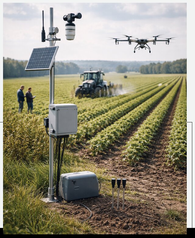 Разработка IoT мониторинга полей в Кашире от 8852 р. | АвикейКшр