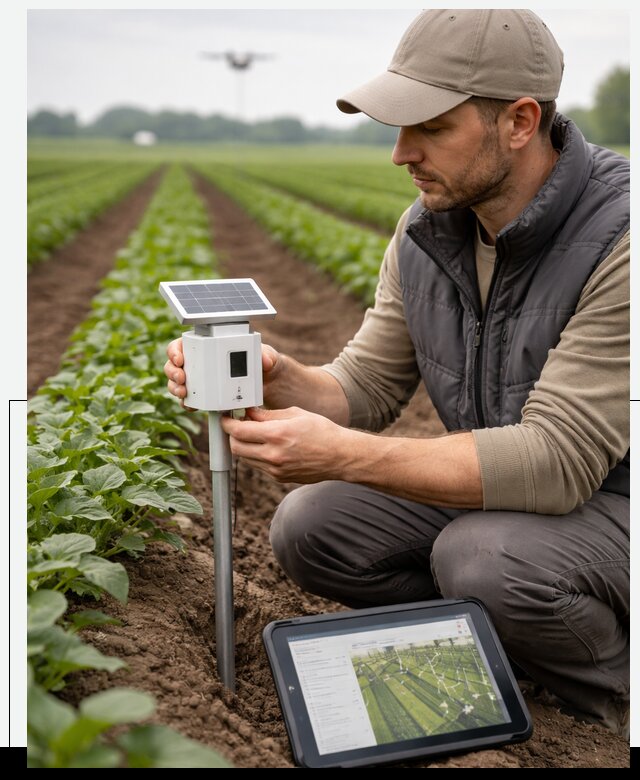 IoT мониторинг сельскохозяйственных полей и контроля в Кашире